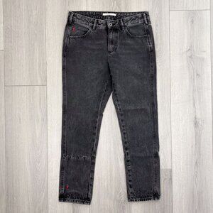 Scotch & Soda Womens 26/32 Low Rise Slim Boyfriend Jeans Lady Luck Embroidered